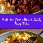 Slow cooked beef ribs in BBQ sauce Recipe