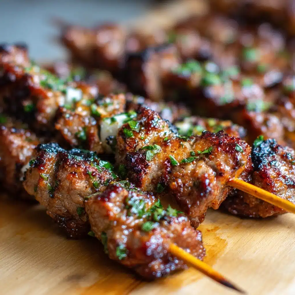 Air Fryer Garlic Parmesan Chicken Skewers Recipe - Recipe Image