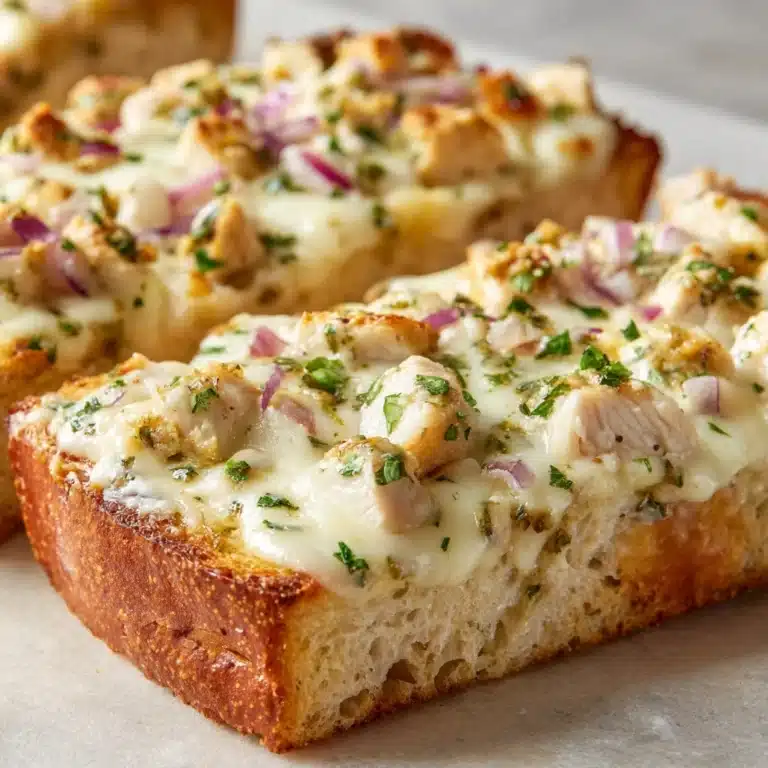 French Bread Chicken Alfredo Pizza Recipe