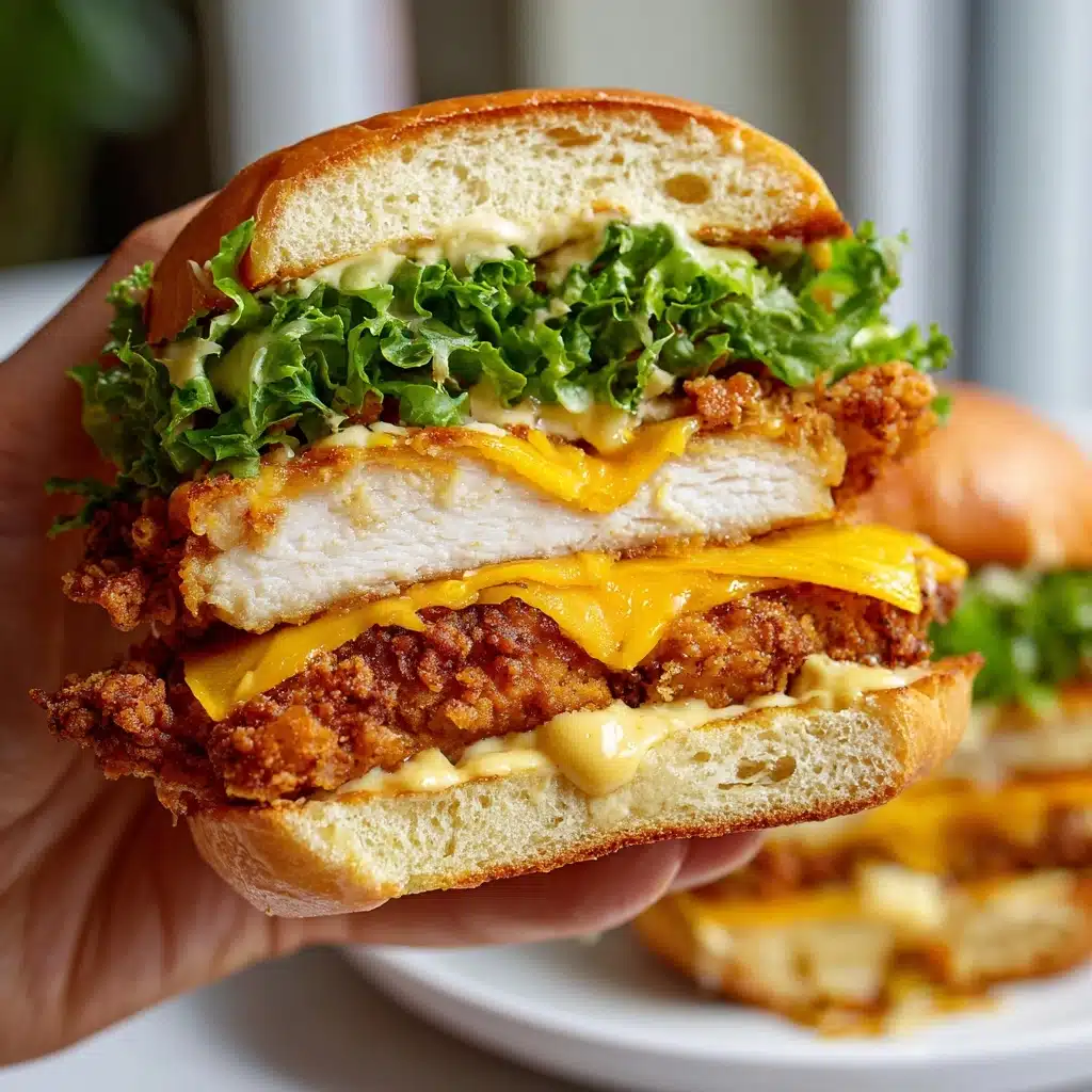 Spicy Crispy Chicken Burger Recipe - Recipe Image