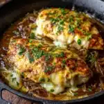 Easy One Pan French Onion Stuffed Chicken Recipe