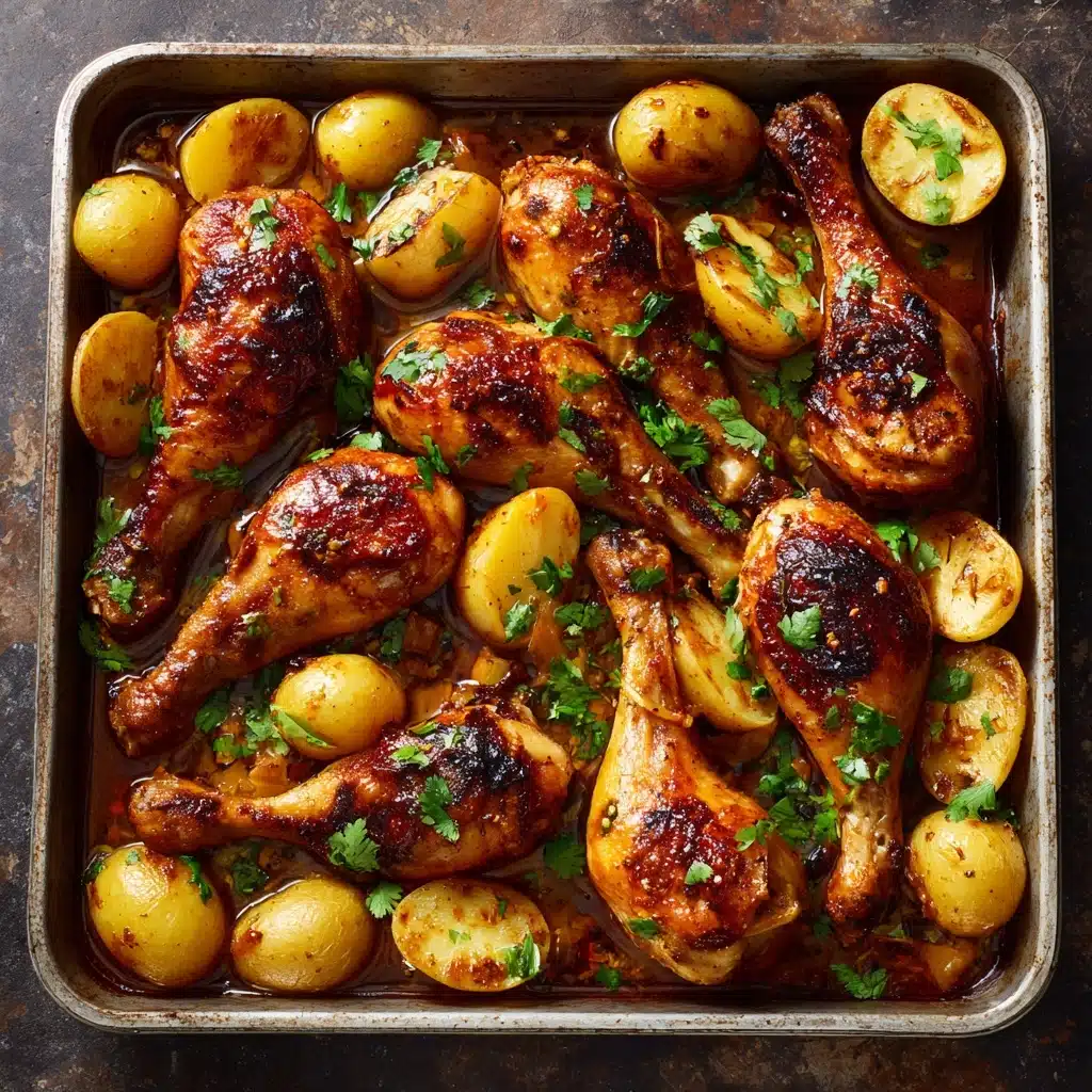 One Pan Chicken and Potatoes Recipe - Recipe Image