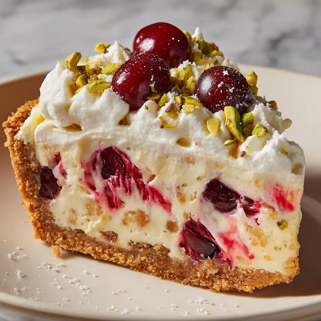 Luscious Lemon-Lime Cherry Pistachio Cheesecake Recipe - Recipe Image