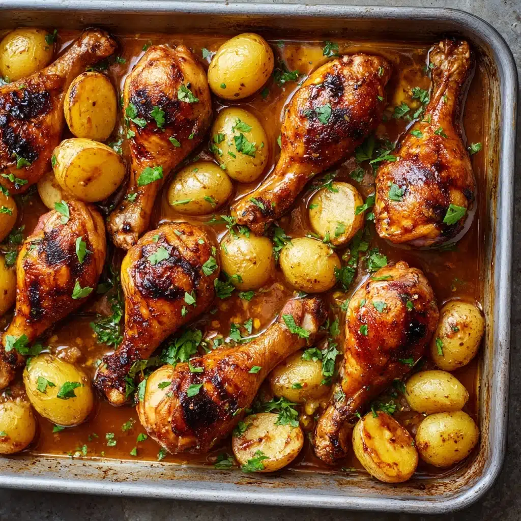 One Pan Chicken and Potatoes Recipe - Recipe Image