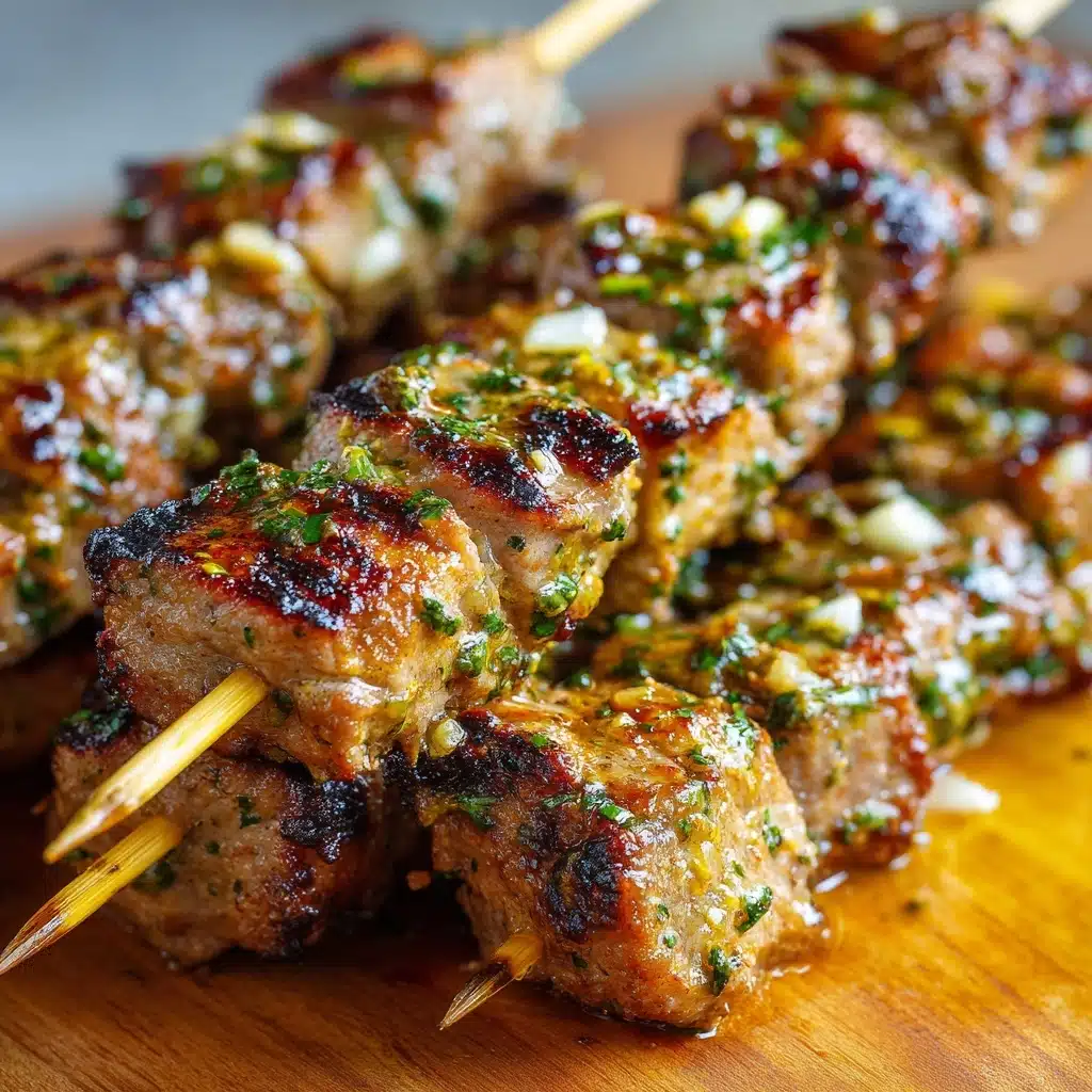 Air Fryer Garlic Parmesan Chicken Skewers Recipe - Recipe Image