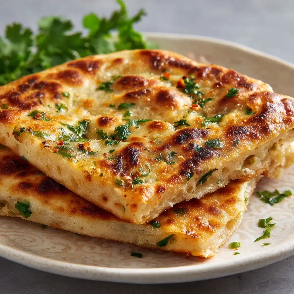 Ground Chicken Stuffed Msemen Recipe - Recipe Image