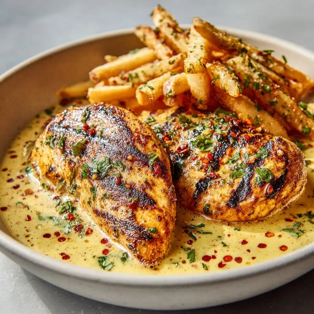 Chicken Fillet in Spicy, Creamy Garlic-Parmesan Sauce Recipe - Recipe Image
