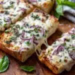 Chicken Alfredo Garlic Bread Pizza Recipe