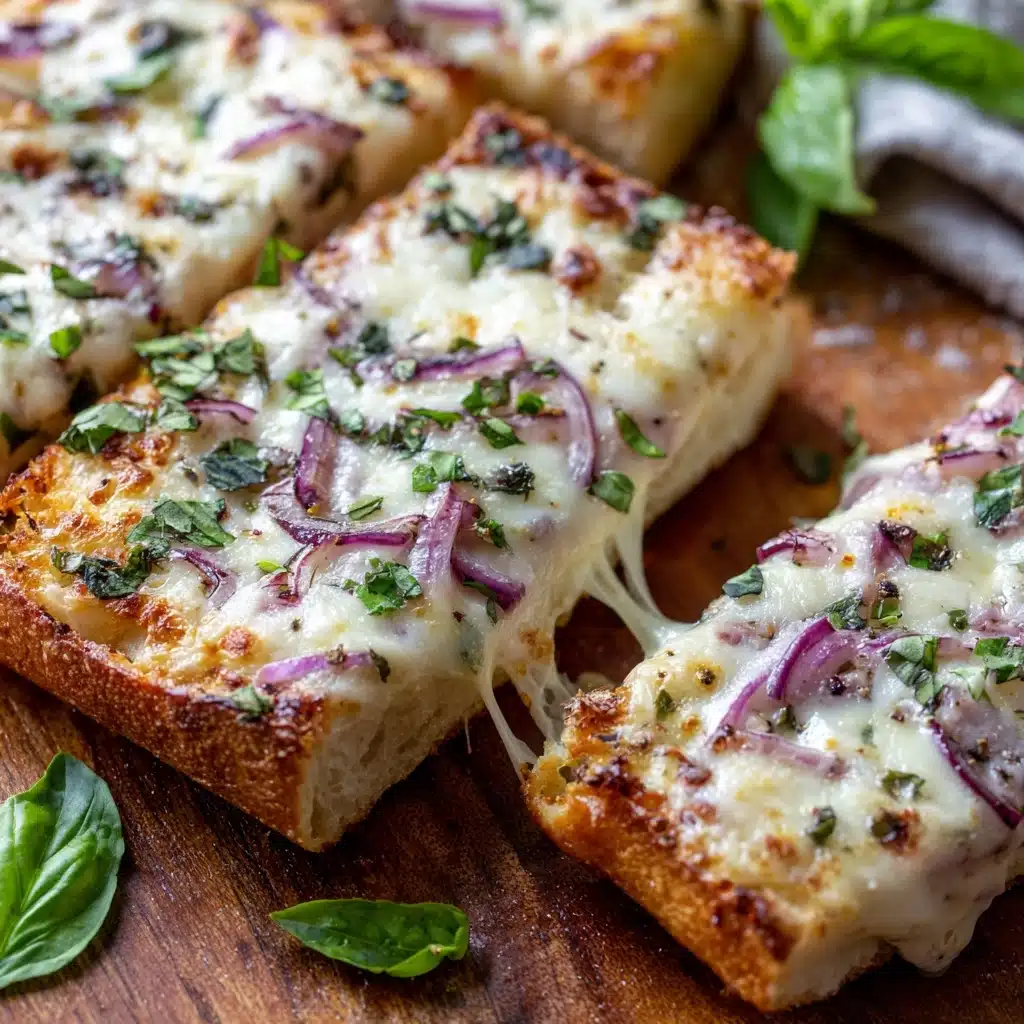 Chicken Alfredo Garlic Bread Pizza Recipe
