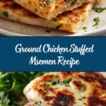 Ground Chicken Stuffed Msemen Recipe