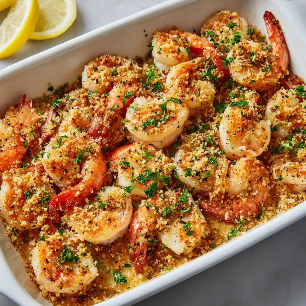 Garlic Parmesan Baked Shrimp Recipe - Recipe Image