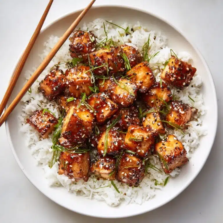 Honey Garlic Salmon Bites Recipe