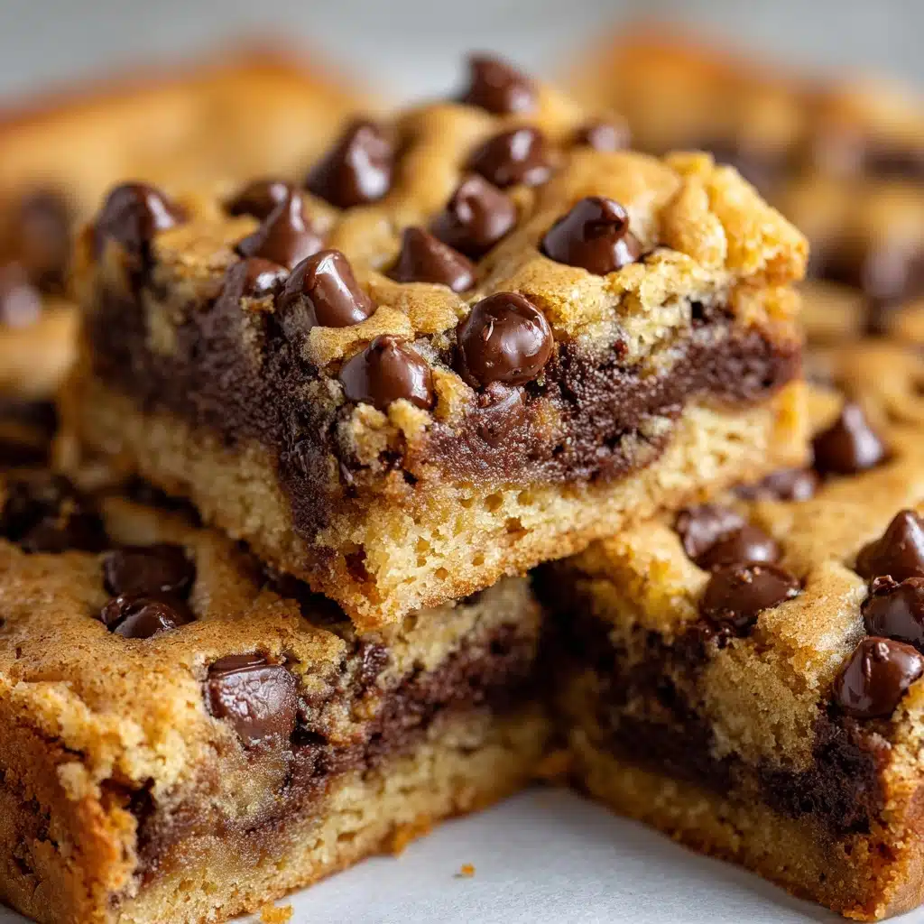 Peanut Butter Chocolate Chip Cookie Bars Recipe - Recipe Image