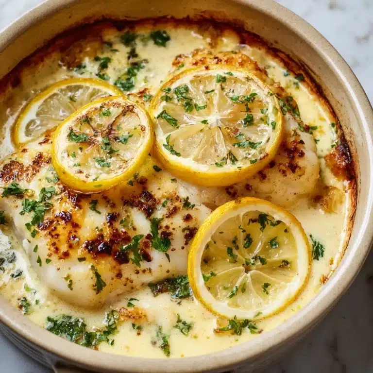 Baked Cod with Lemon and Garlic Recipe