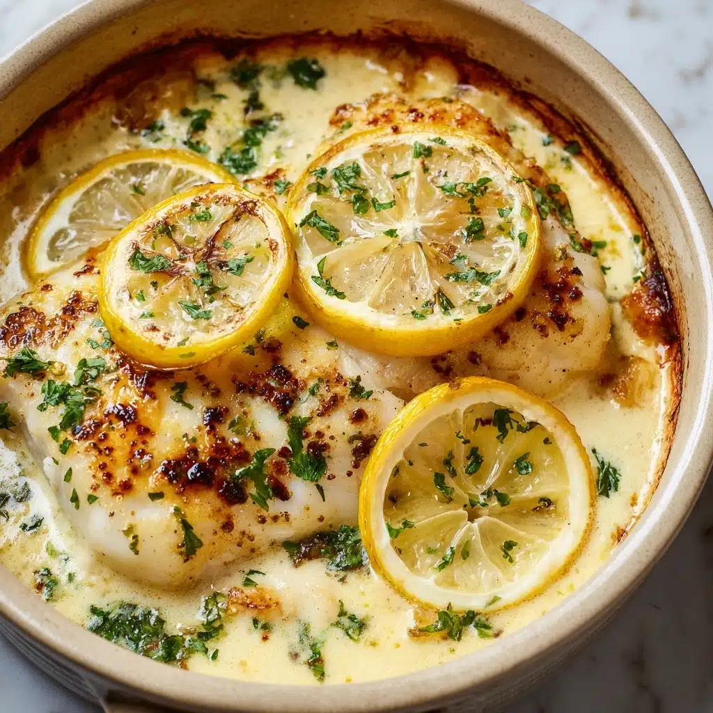 Baked Cod with Lemon and Garlic Recipe - Recipe Image