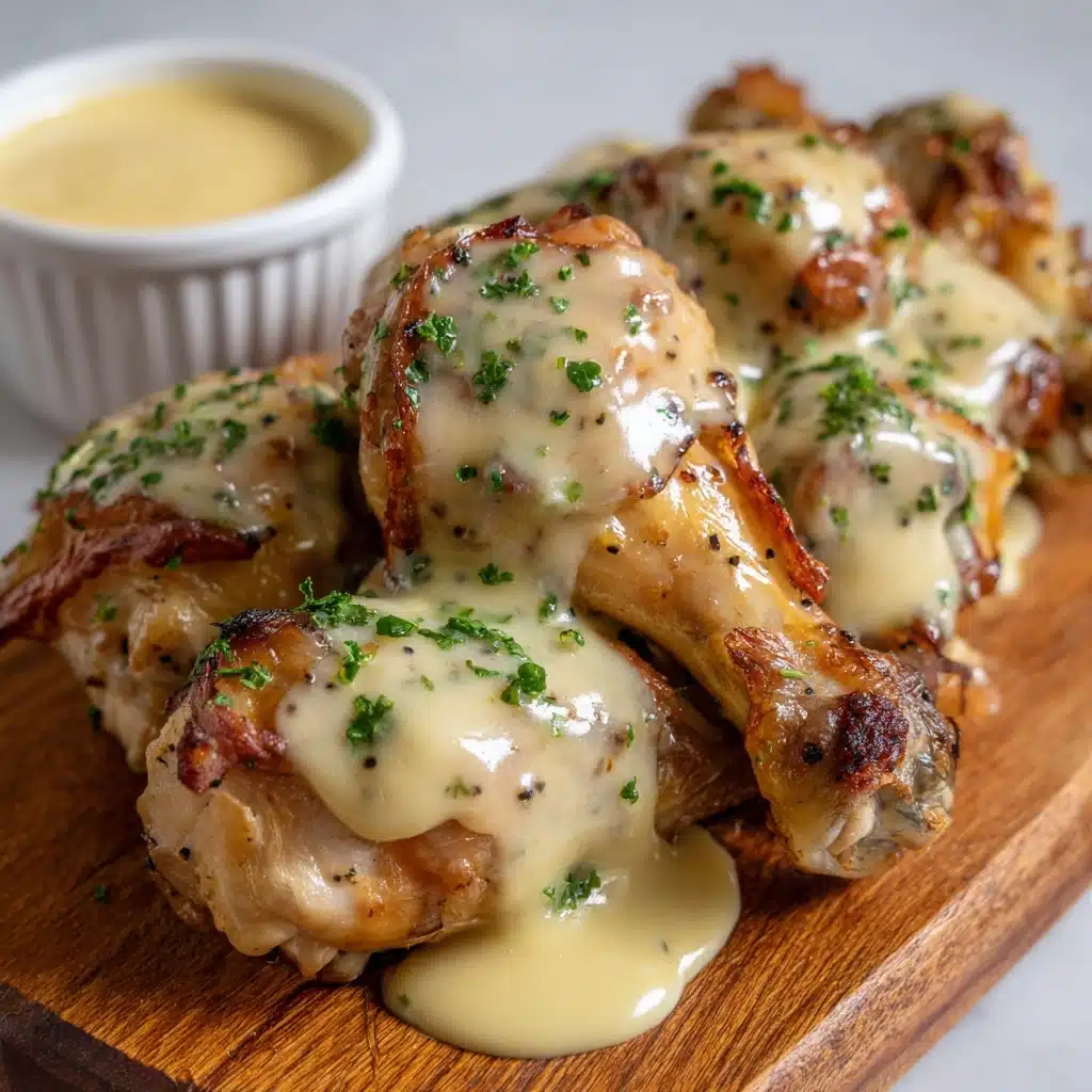 Alfredo Chicken Wings Recipe - Recipe Image