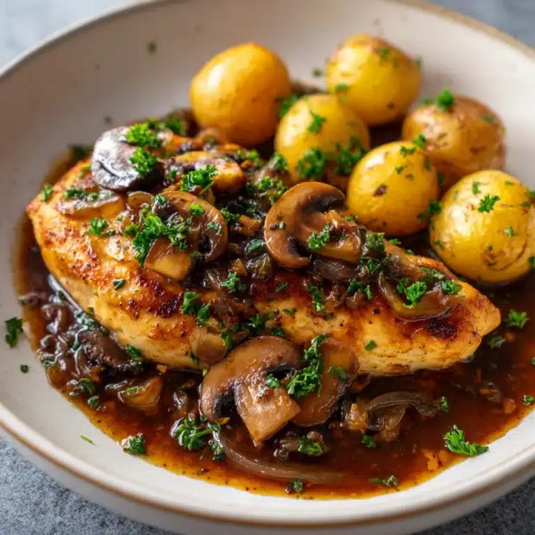 Savory Chicken with Mushrooms and Potatoes Recipe