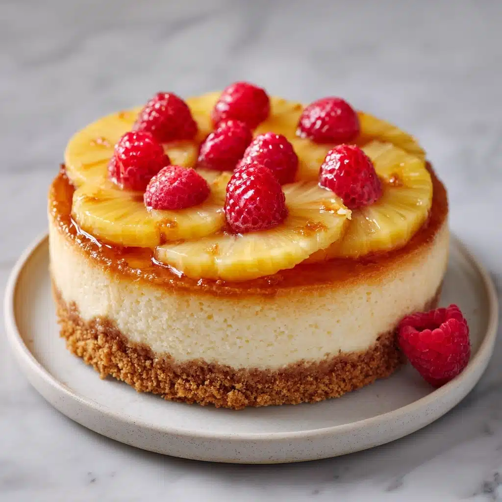 Pineapple Upside-Down Cheesecake Cake Recipe - Recipe Image