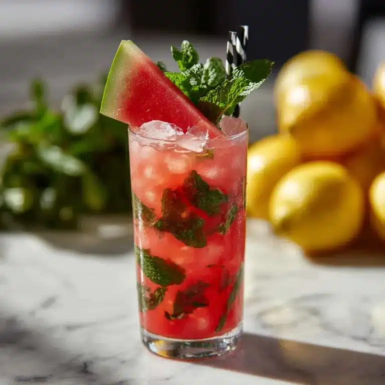 Watermelon Mint Lemonade Recipe