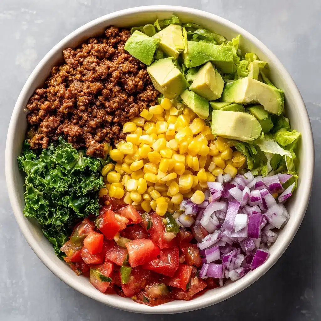 Turkey Taco Lunch Bowls: An Amazing Ultimate Recipe - Recipe Image