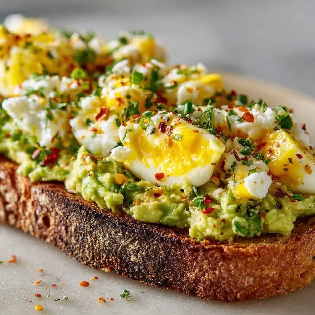 Grated Egg & Avocado Toast: An Amazing Ultimate Recipe - Recipe Image