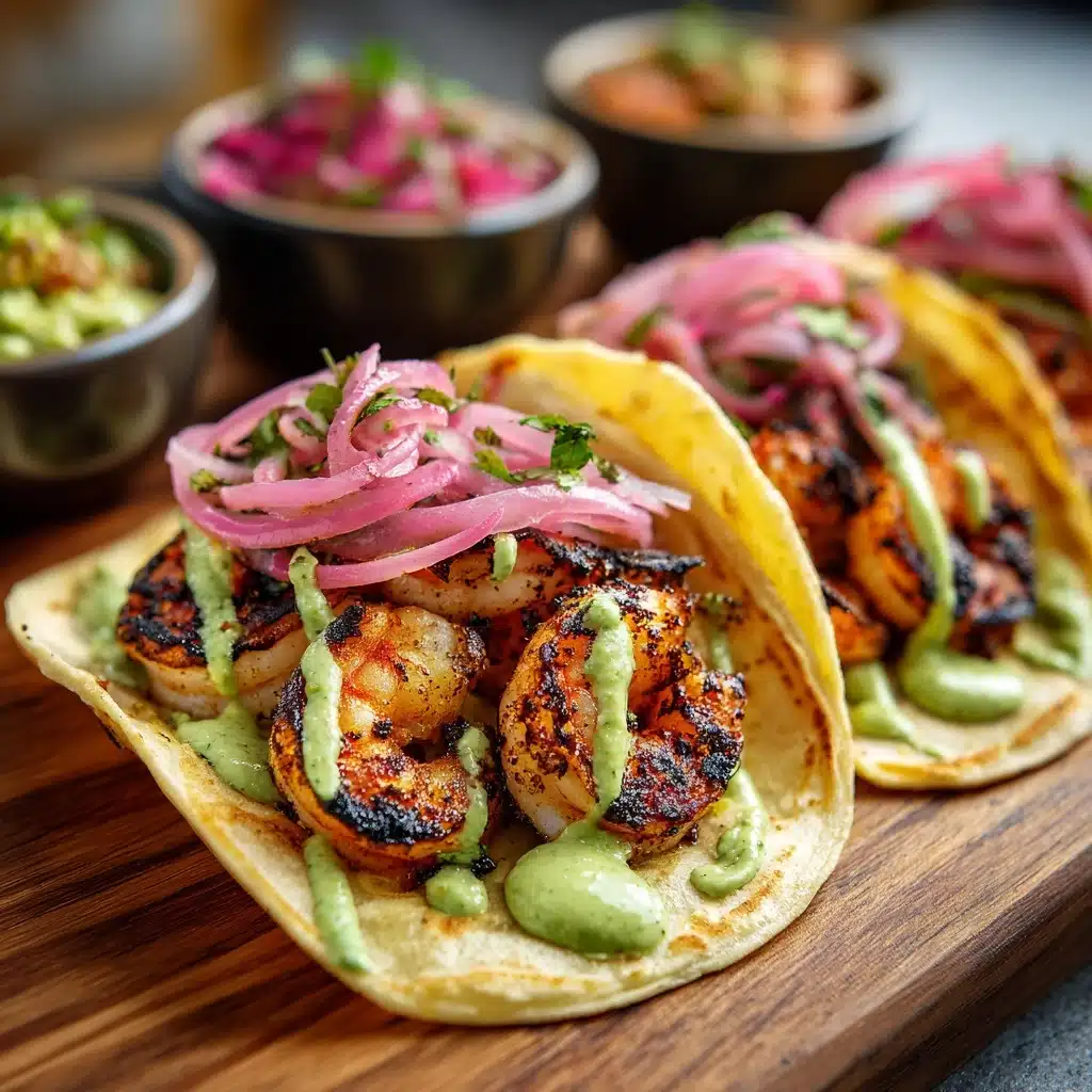 Spicy Shrimp Tacos with Avocado Crema: The Incredible Ultimate Recipe - Recipe Image