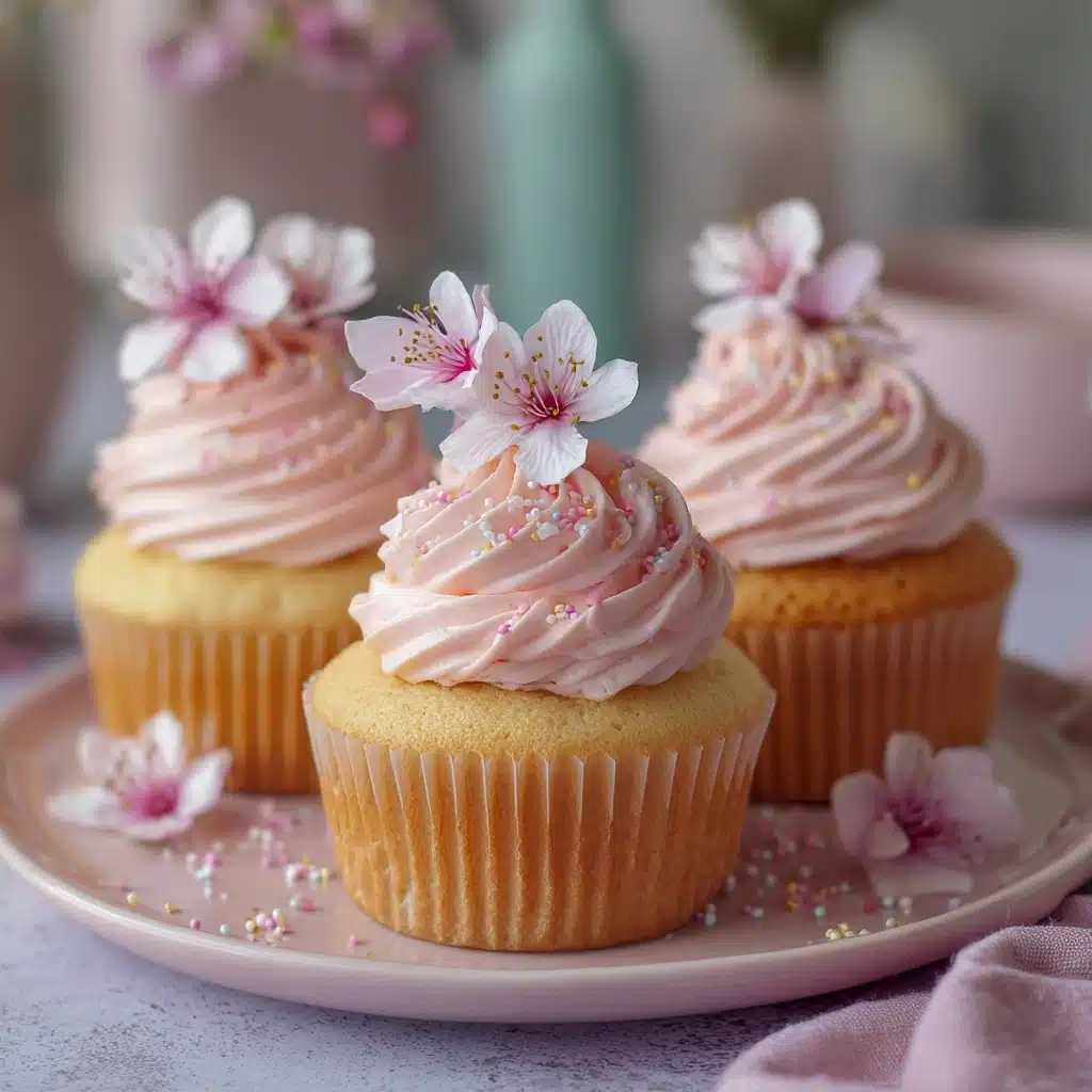 Cherry Blossom Cupcakes Recipe - Recipe Image