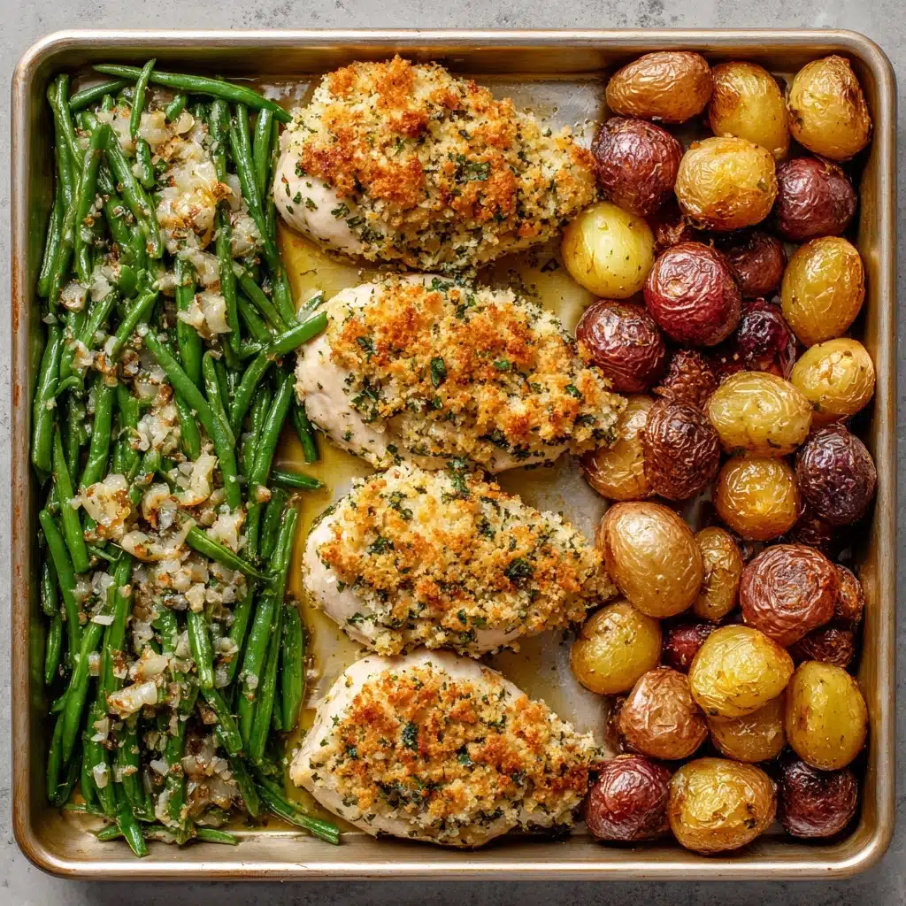 Parmesan Crusted Chicken Sheet Pan Recipe - Recipe Image