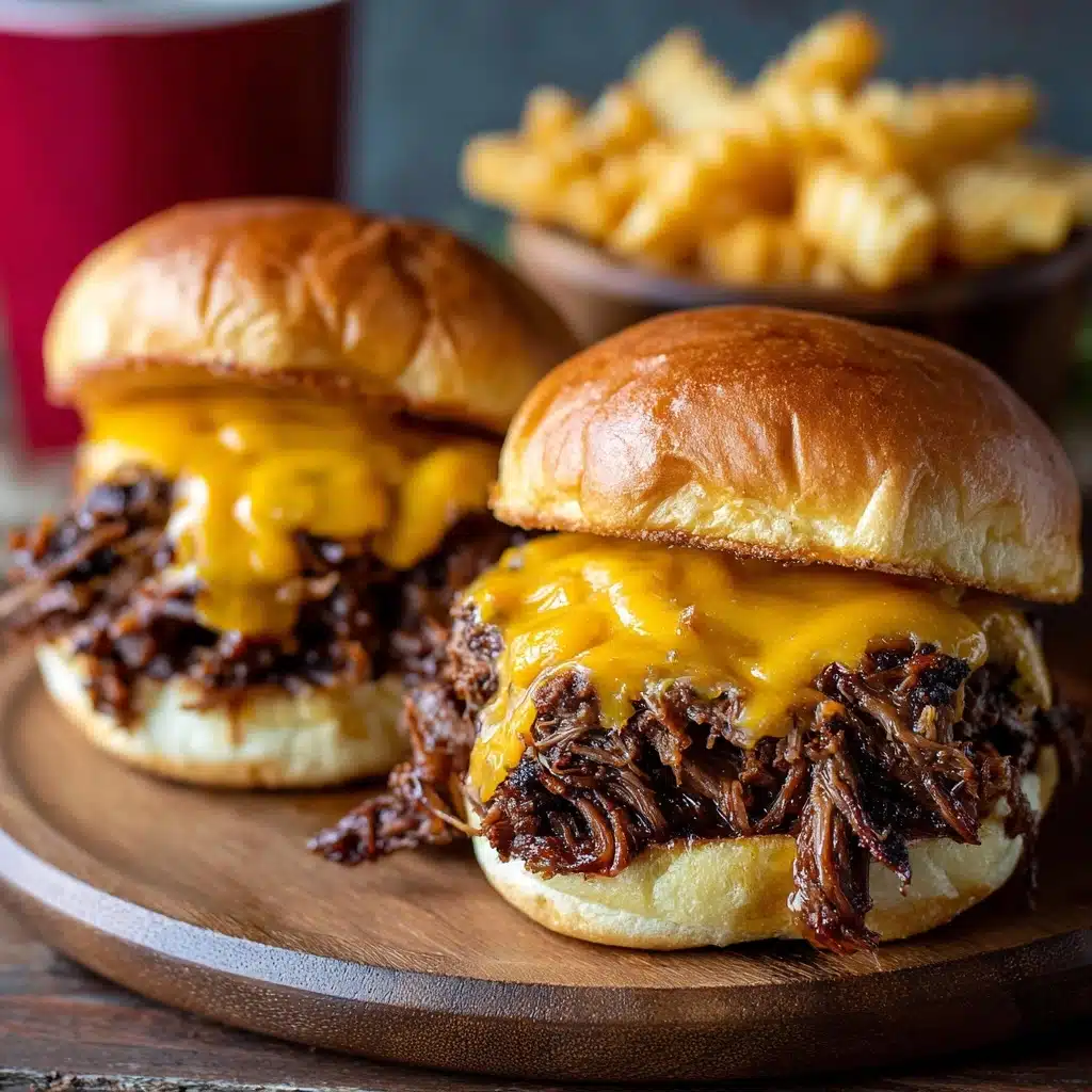 Slow Cooker Beef and Cheddar Sandwiches Recipe - Recipe Image