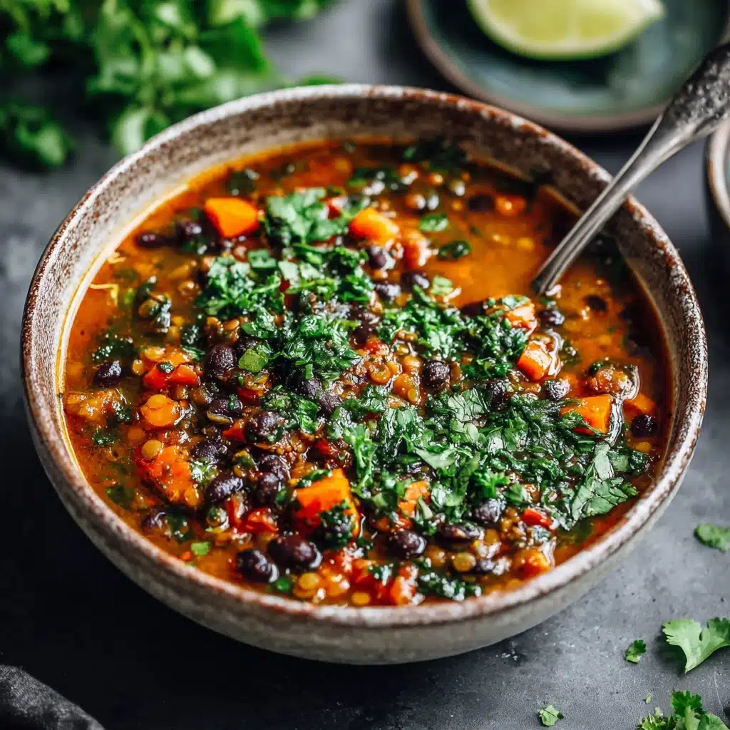 Black Bean and Lentil Soup Recipe - Recipe Image