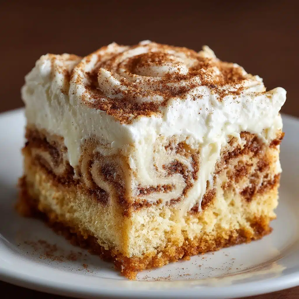 Cinnamon Roll Poke Cake Recipe
