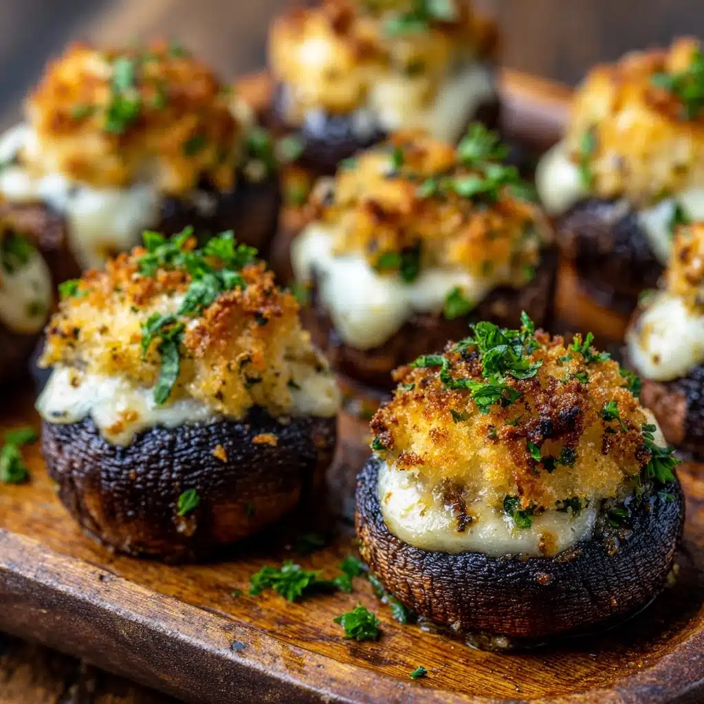 White Cheddar Stuffed Mushrooms Recipe - Recipe Image