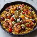 Greek Shrimp with Orzo and Feta Recipe