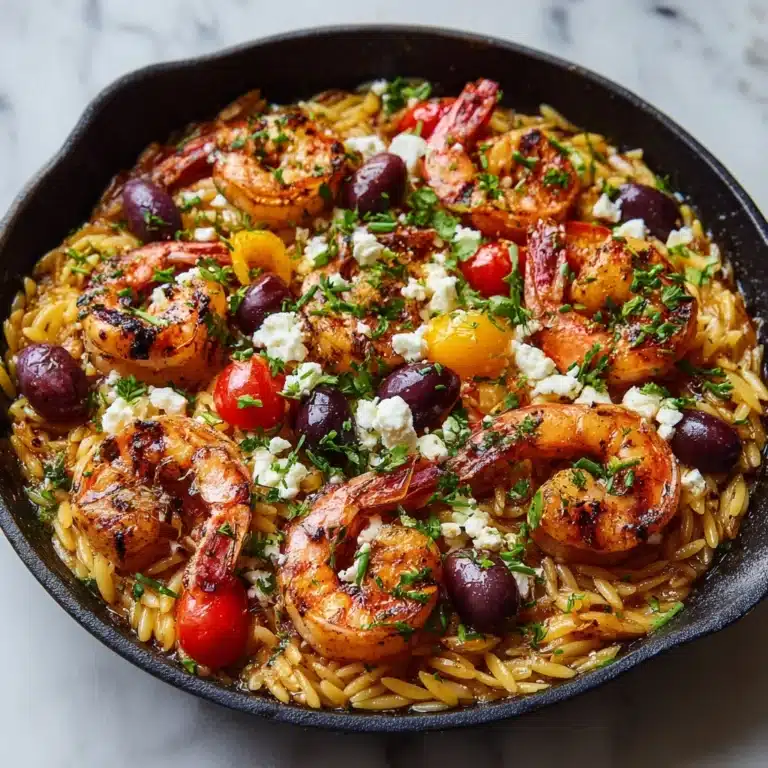 Greek Shrimp with Orzo and Feta Recipe