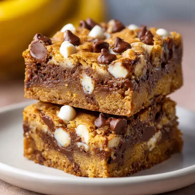 Peanut Butter Chocolate Chip Banana Bars Recipe