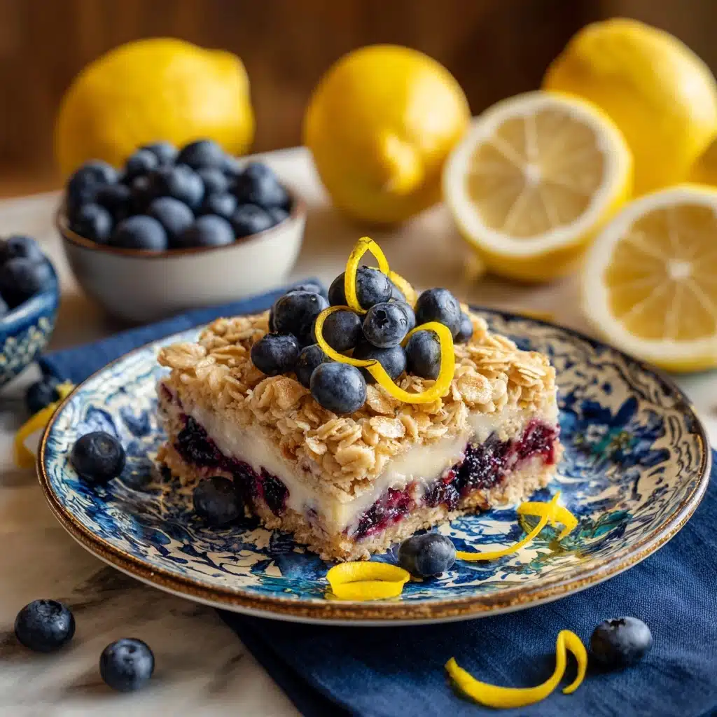 Lemon Blueberry Baked Oatmeal Recipe - Recipe Image