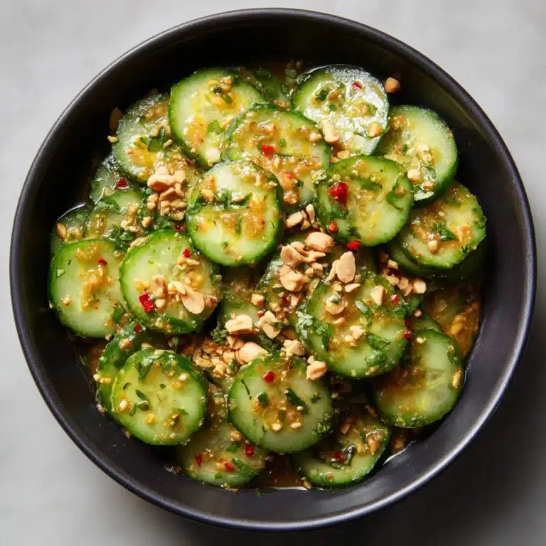 Cucumbers in Spicy Peanut Sauce Recipe