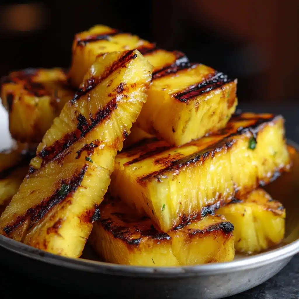 Caramelized Brown Sugar Cinnamon Grilled Pineapple Recipe