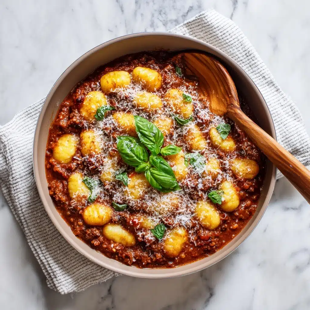 Gnocchi Bolognese Recipe - Recipe Image