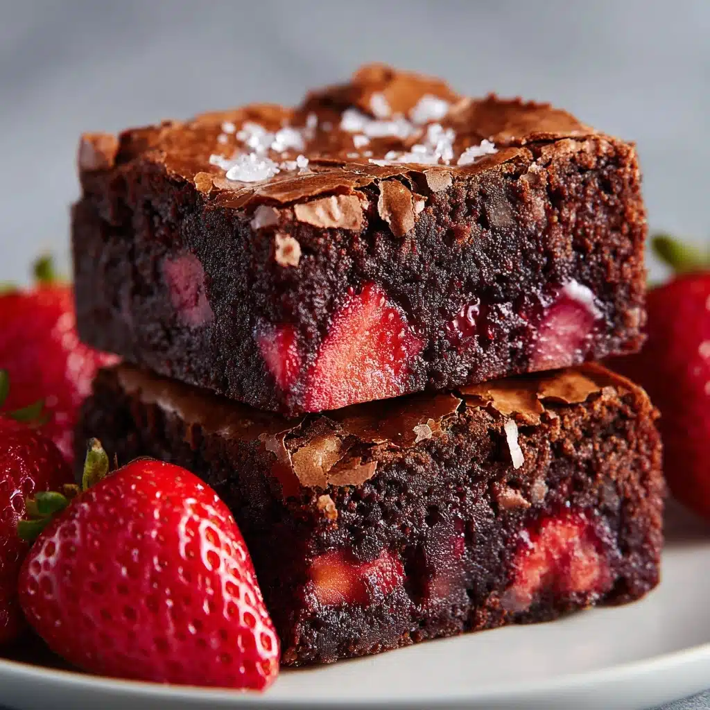 Strawberry Brownies Recipe - Recipe Image