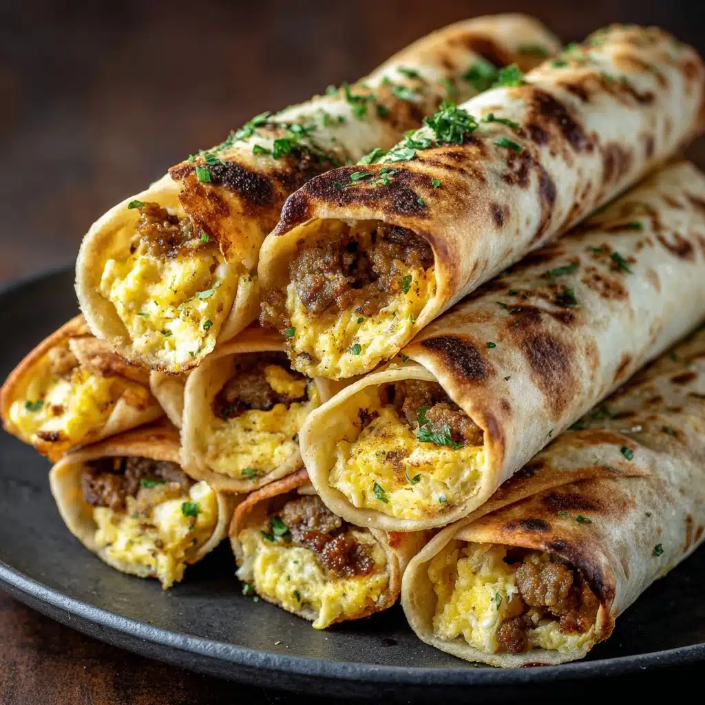 Egg and Sausage Breakfast Taquitos Recipe - Recipe Image