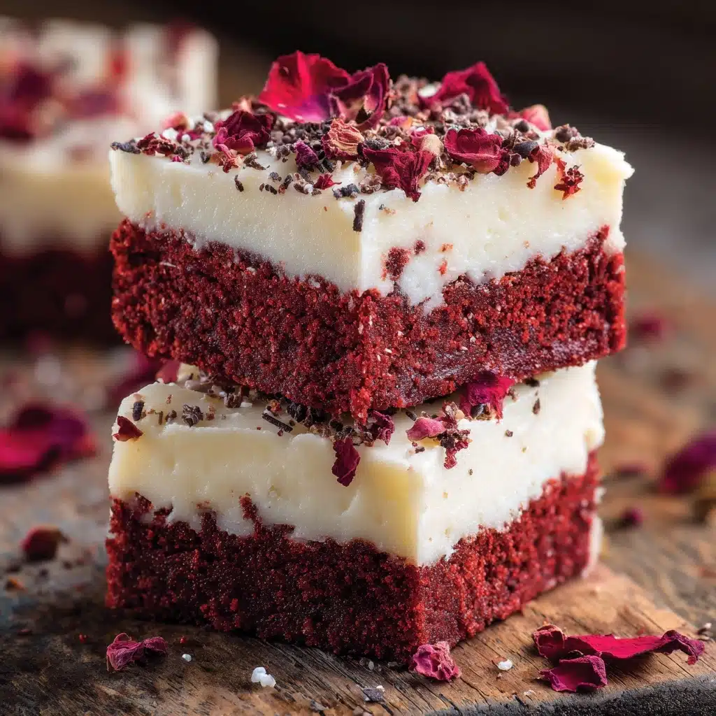 The Best Fudgy Red Velvet Brownies Recipe - Recipe Image