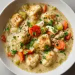 Leftover Turkey and Stuffing Dumpling Soup Recipe