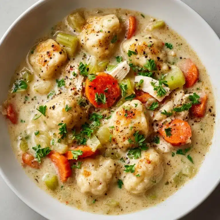 Leftover Turkey and Stuffing Dumpling Soup Recipe