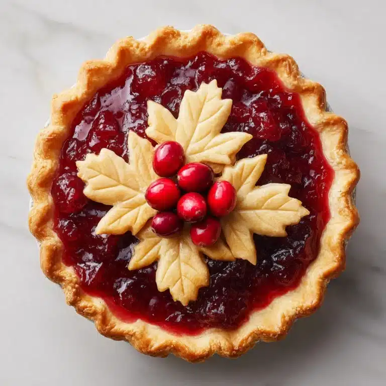 Cranberry Orange Custard Pie Recipe