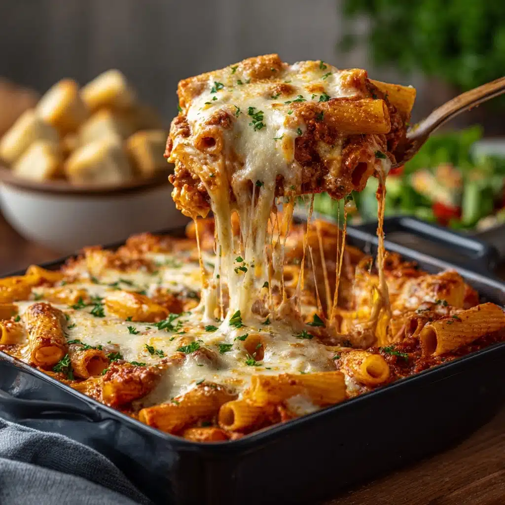 Cheesy Baked Rigatoni Recipe - Recipe Image
