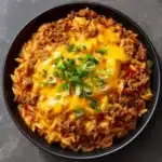 One-Pot Cheeseburger Orzo Skillet Recipe
