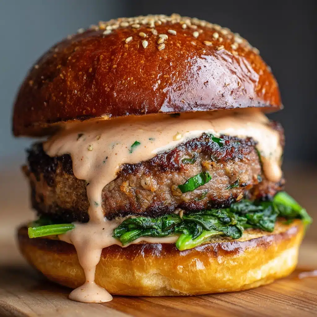 Juicy Smashed Patty Burger with Secret Sauce Recipe - Recipe Image