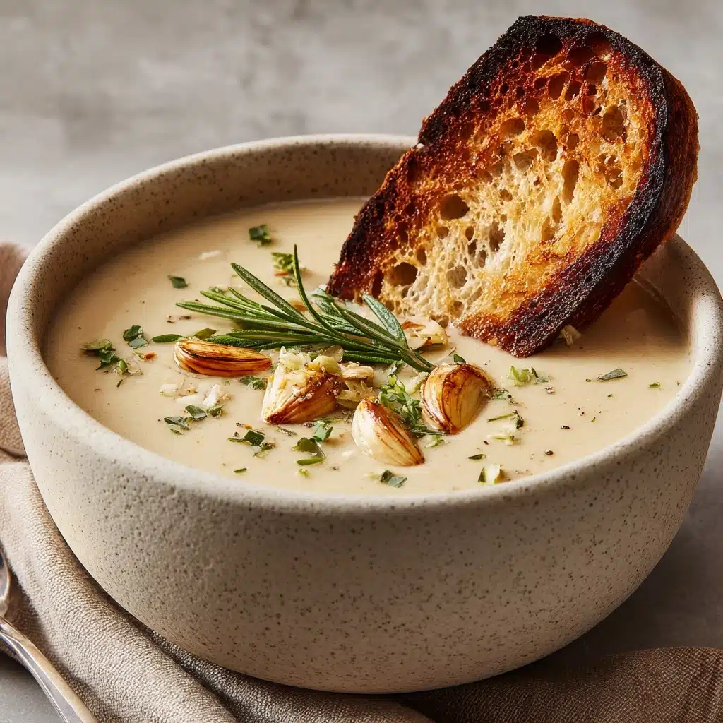 Rosemary and Roasted Garlic White Bean Soup Recipe - Recipe Image