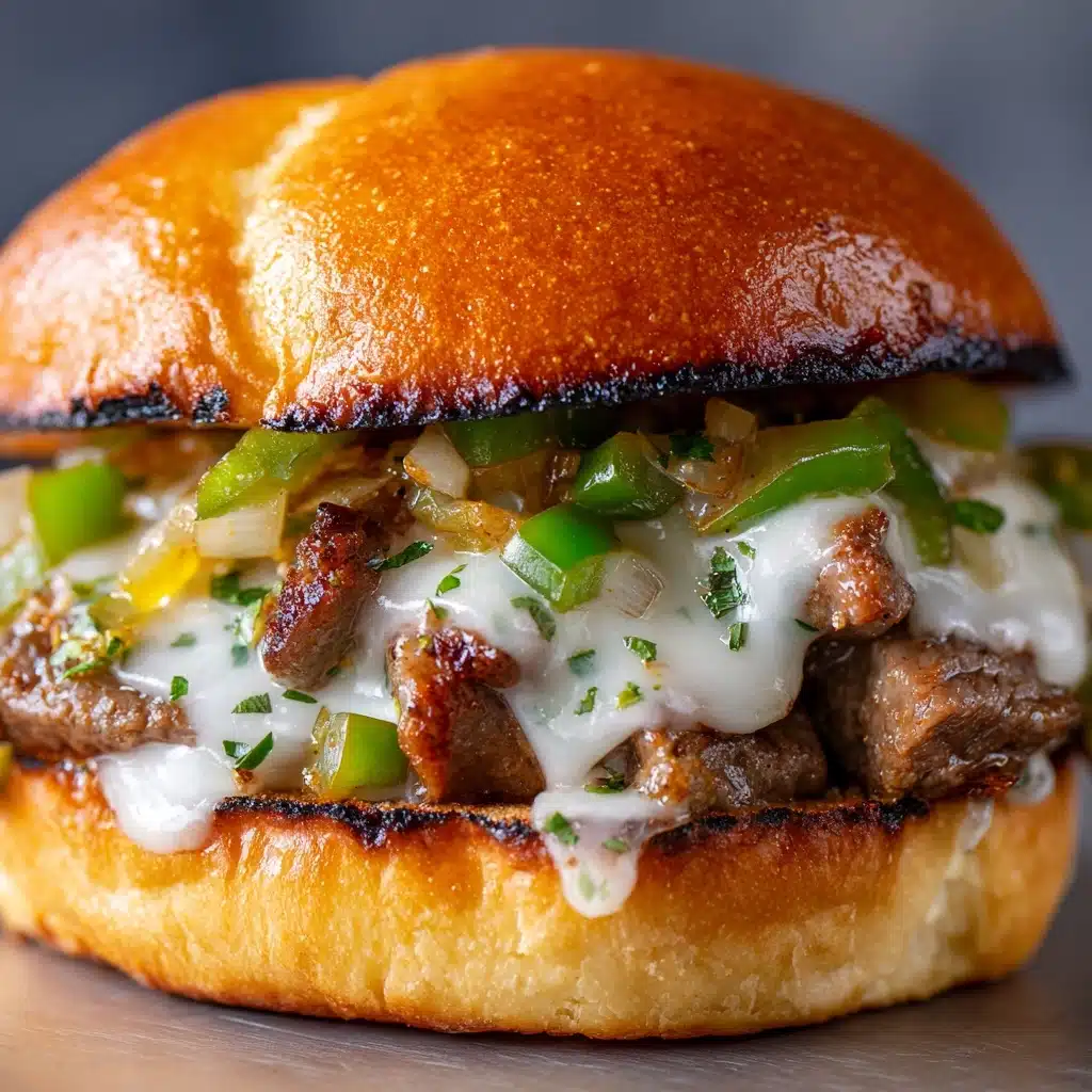 Philly Cheese Steak Burgers Recipe